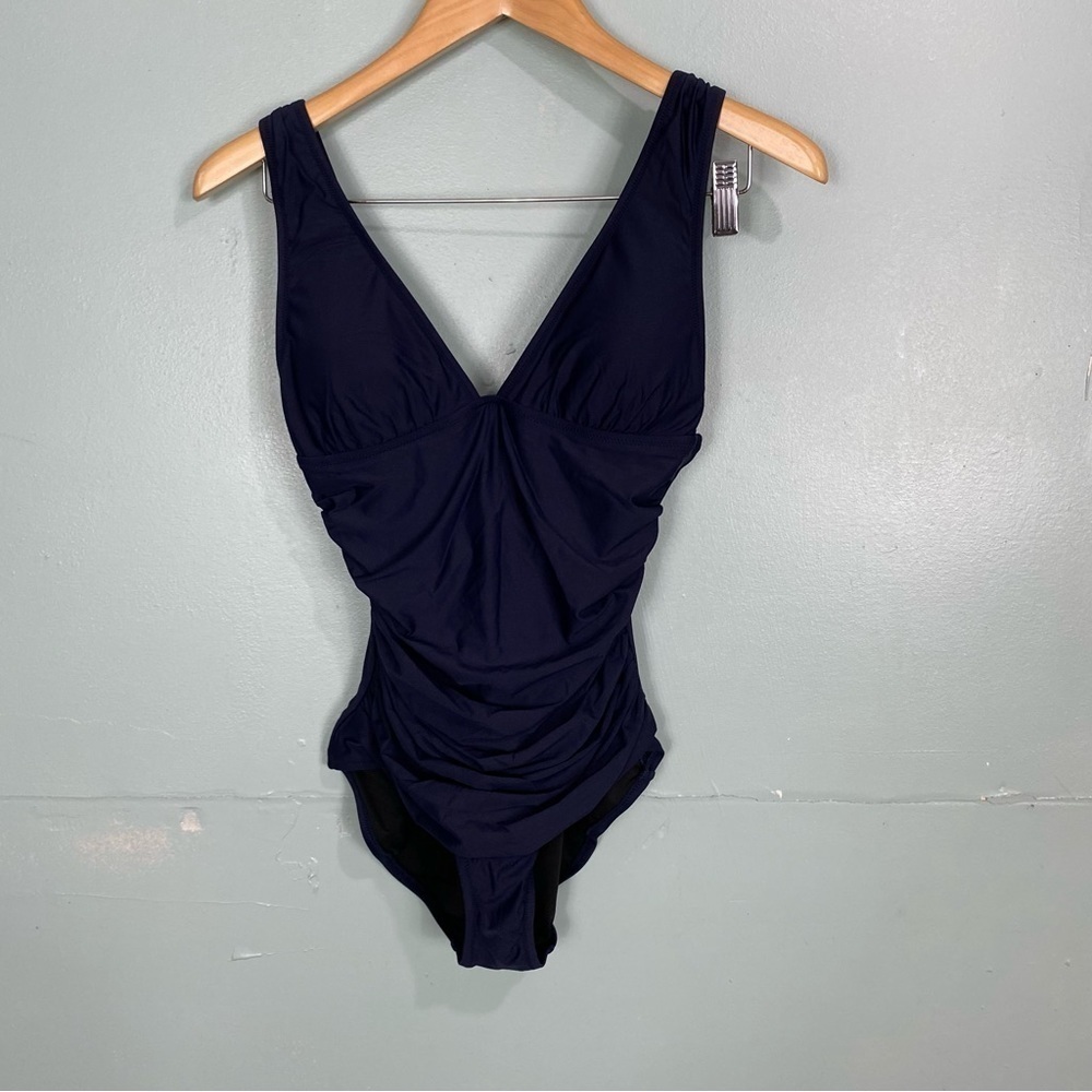 J Crew Navy Blue Swimsuit One Piece Sz 6 B6819‎
